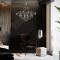 Ultra Modern Pendant Lighting New interior design floating crystal led light chandeliers Factory